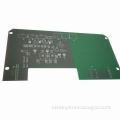 Single-sided PCB with Green Solder Mask, White Silkscreen and FR4 Base Material